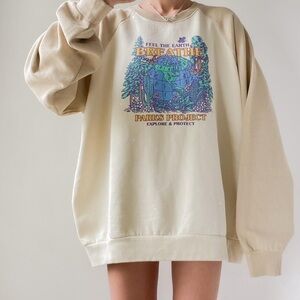 Parks Project Pullover Sweatshirt - Feel The Earth Breathe